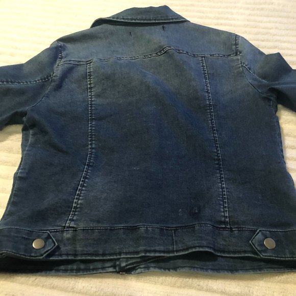 CUTE MOTO STYLE JEAN JACKET WITH SPANDEX - Picture 6 of 6